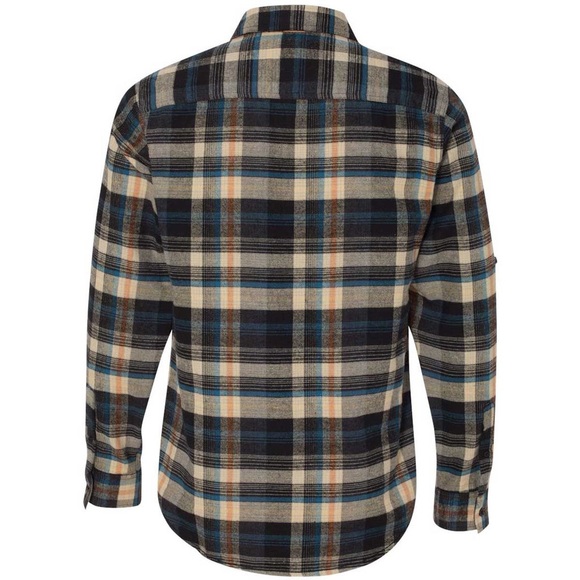 Burnside Buyers Orange and Navy Flannel - Picture 7 of 8